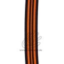  0603089 Gummiband – 20 mm – schwarz orange-neon